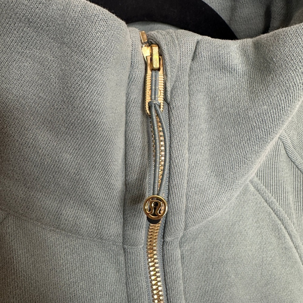 Lululemon Scuba Oversized Funnel-Neck Half Zip Long Crater Blue/Gold W3ICYS XS/S - Picture 4 of 8
